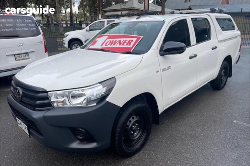 White 2021 Toyota Hilux Double Cab Pick Up Workmate