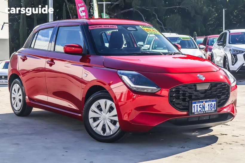 Red 2025 Suzuki Swift Hatchback Hybrid