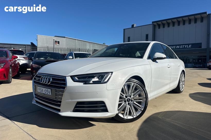 White 2016 Audi A4 Sedan 2.0 Tfsi Quattro S Tronic Spt