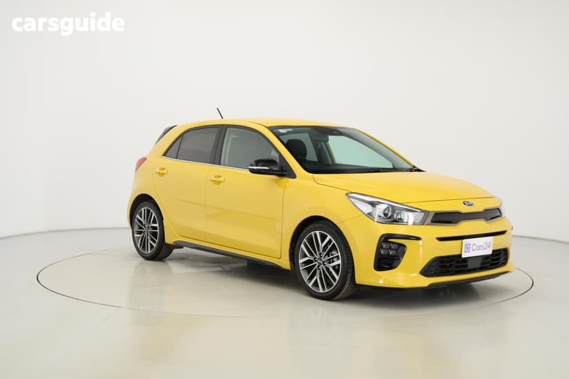 Yellow 2021 Kia RIO Hatchback Gt-Line