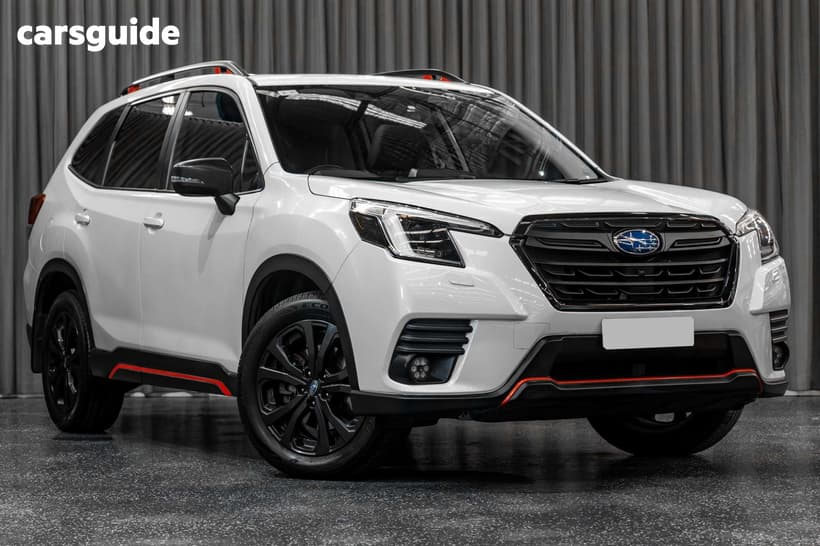 White 2022 Subaru Forester Wagon 2.5I Sport (Awd)