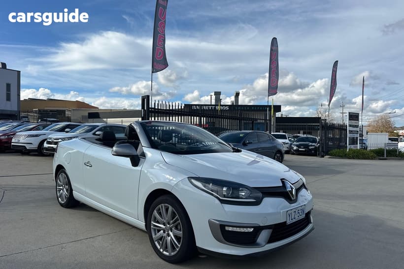 White 2015 Renault Megane Cabriolet Gt-Line