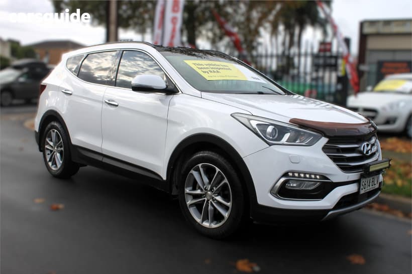 White 2015 Hyundai Santa FE Wagon Highlander Crdi (4X4)