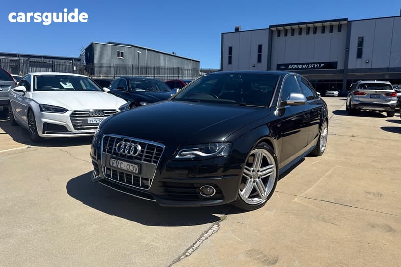 Black 2009 Audi S4 Sedan 3.0 Tfsi Quattro