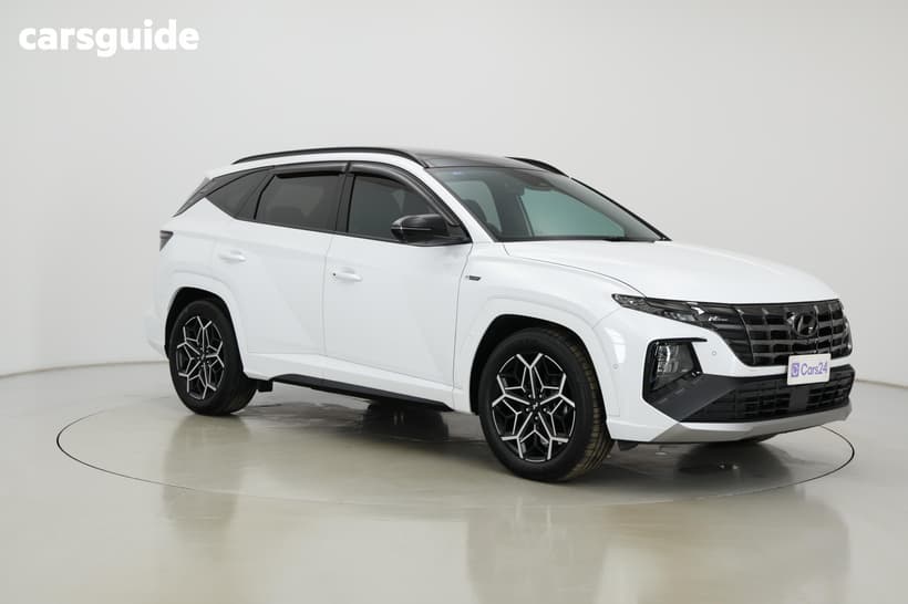 White 2022 Hyundai Tucson Wagon Highlander N Line (Awd)