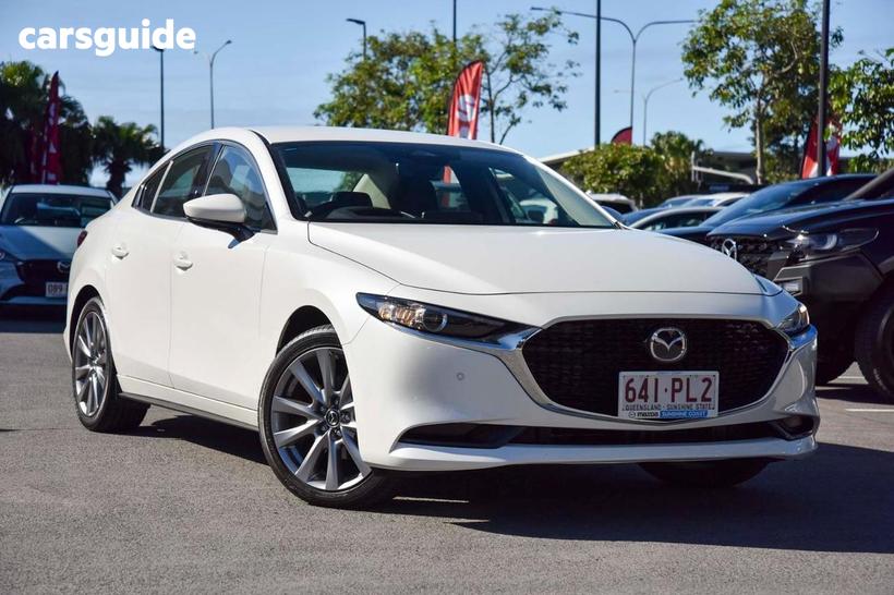 White 2026 Mazda 3 Sedan G20 Touring Vision