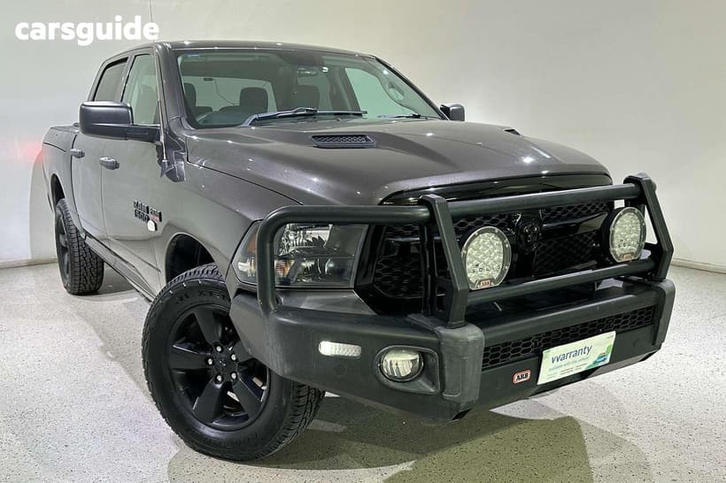 Grey 2022 RAM 1500 Crew Cab Utility Express Rambox