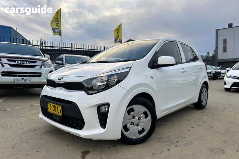 White 2020 Kia Picanto Hatchback S