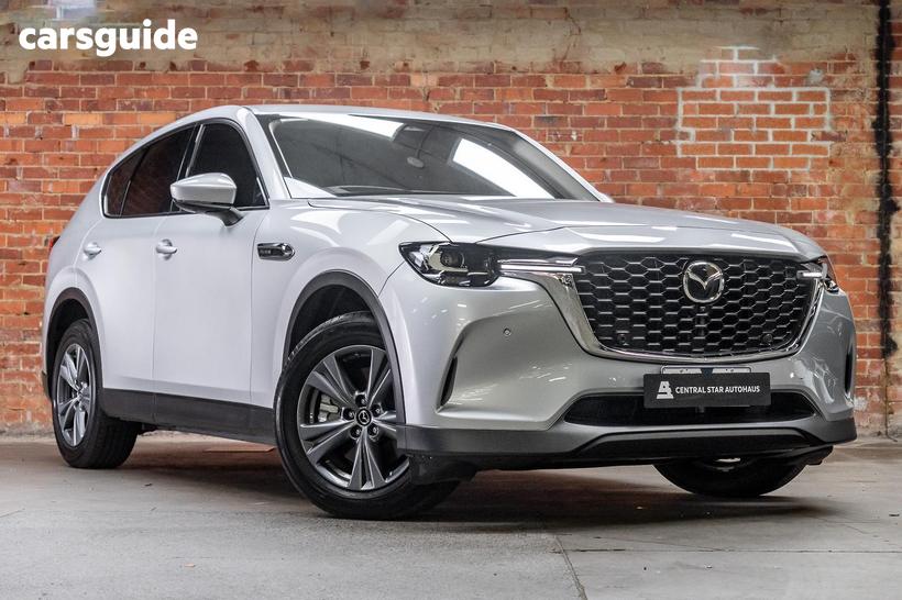 Silver 2023 Mazda CX-60 Wagon G40E Evolve Hybrid