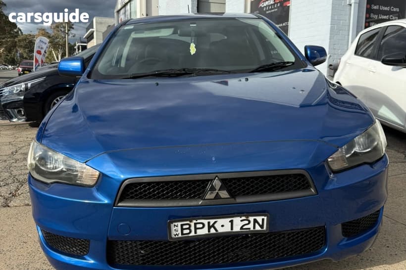 Blue 2010 Mitsubishi Lancer Hatchback Es Sportback