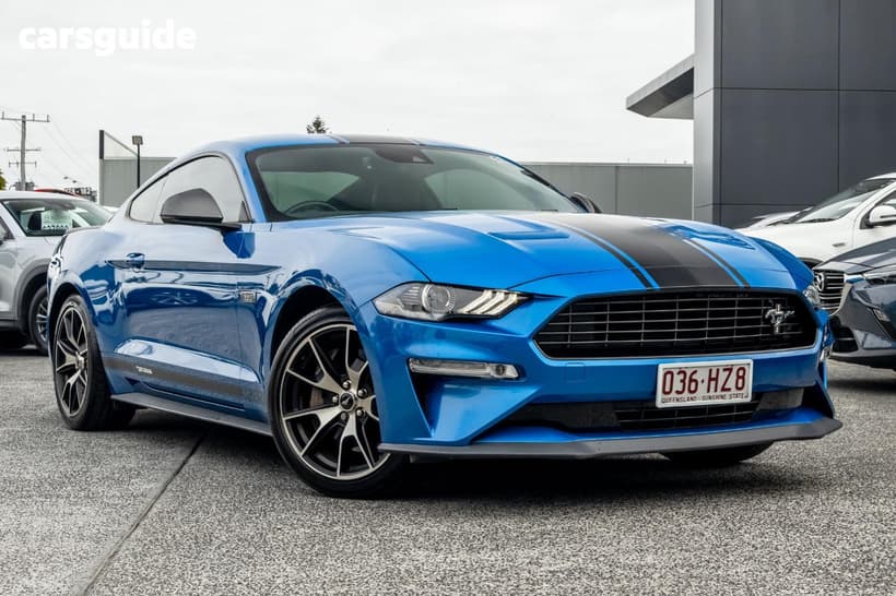Blue 2019 Ford Mustang Convertible 2.3 Gtdi
