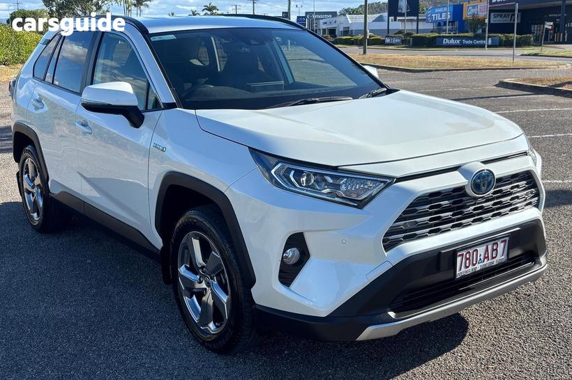White 2020 Toyota RAV4 Wagon Gxl (Awd) Hybrid