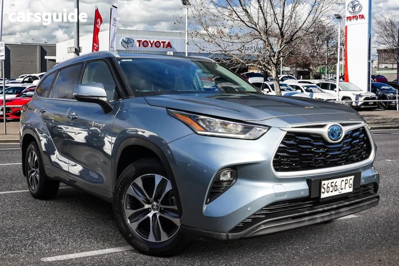 Blue 2021 Toyota Kluger Wagon Gxl Hybrid Awd