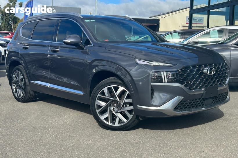 Blue 2022 Hyundai Santa FE Wagon Highlander Crdi (Awd)