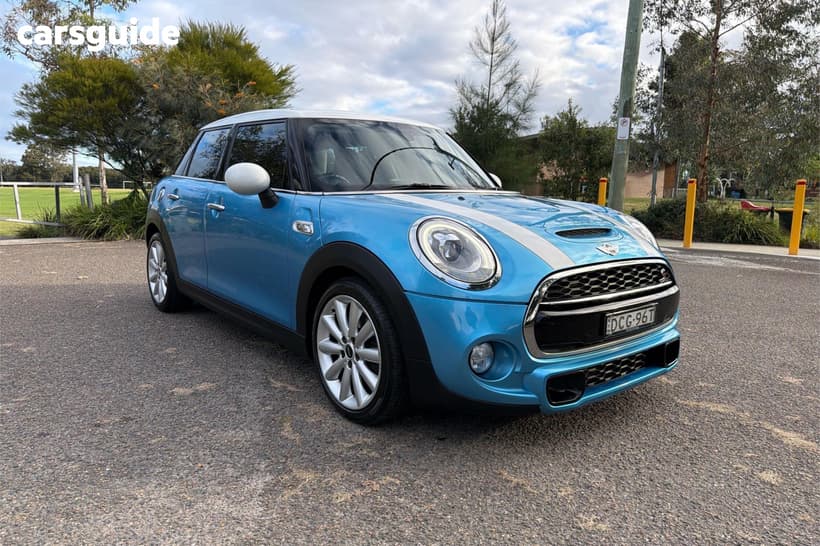 Blue 2015 Mini Cooper Hatchback S 5D Hatch