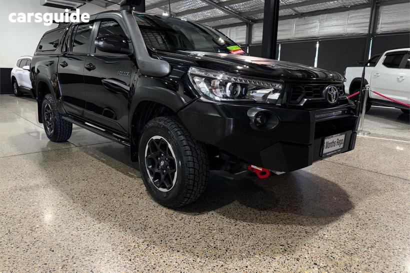 Black 2018 Toyota Hilux Dual Cab Utility Rugged X (4X4)