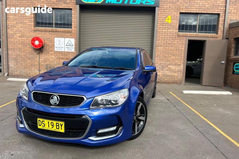 Blue 2017 Holden Commodore Sedan Sv6