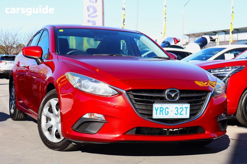 Red 2014 Mazda 3 Sedan Neo