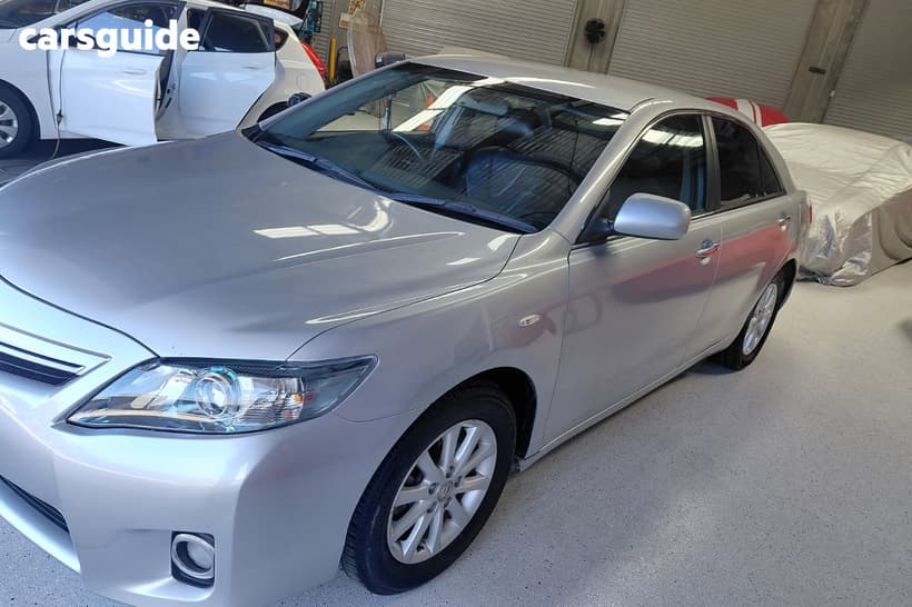 Silver 2010 Toyota Camry Sedan Hybrid
