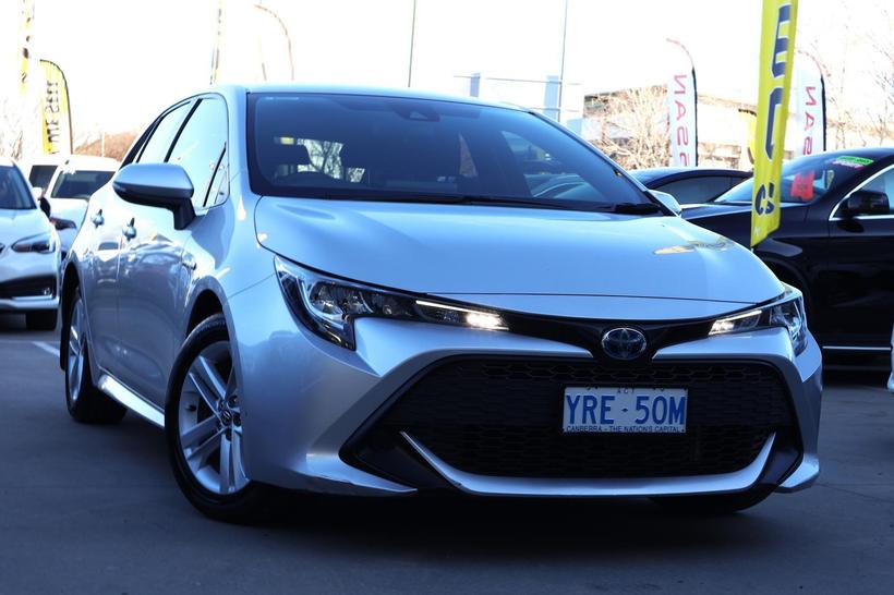 Silver 2021 Toyota Corolla Hatchback Ascent Sport Hybrid