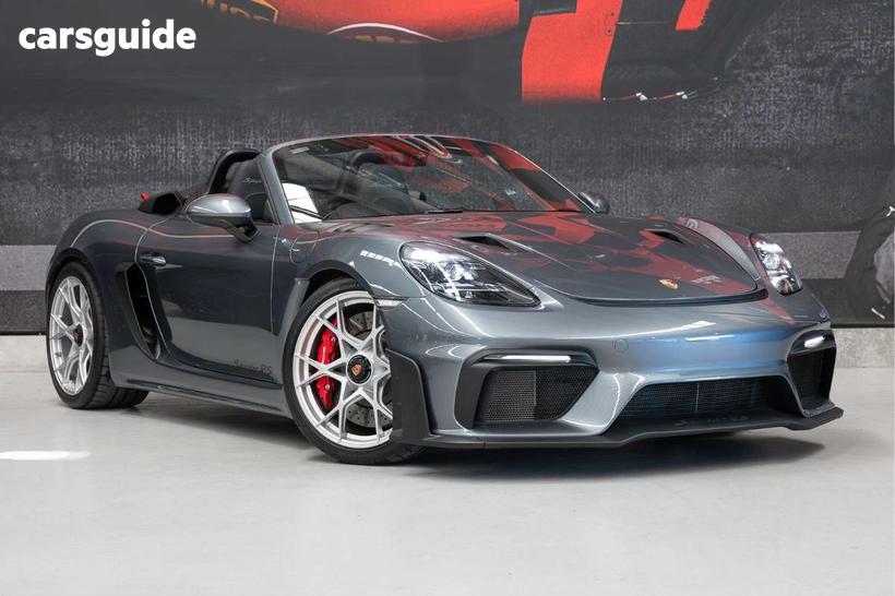 Grey 2024 Porsche 718 Convertible Spyder Rs