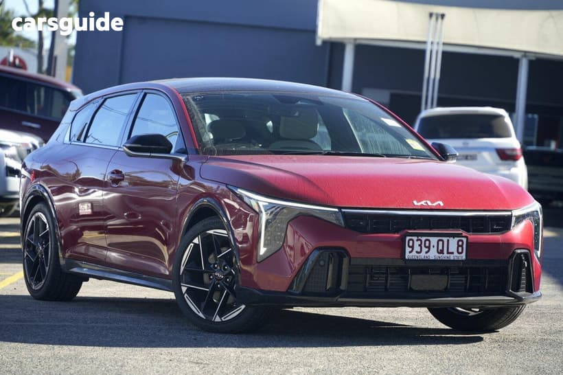 Red 2025 Kia K4 Hatchback Gt-Line