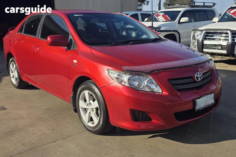Red 2008 Toyota Corolla Sedan Ascent
