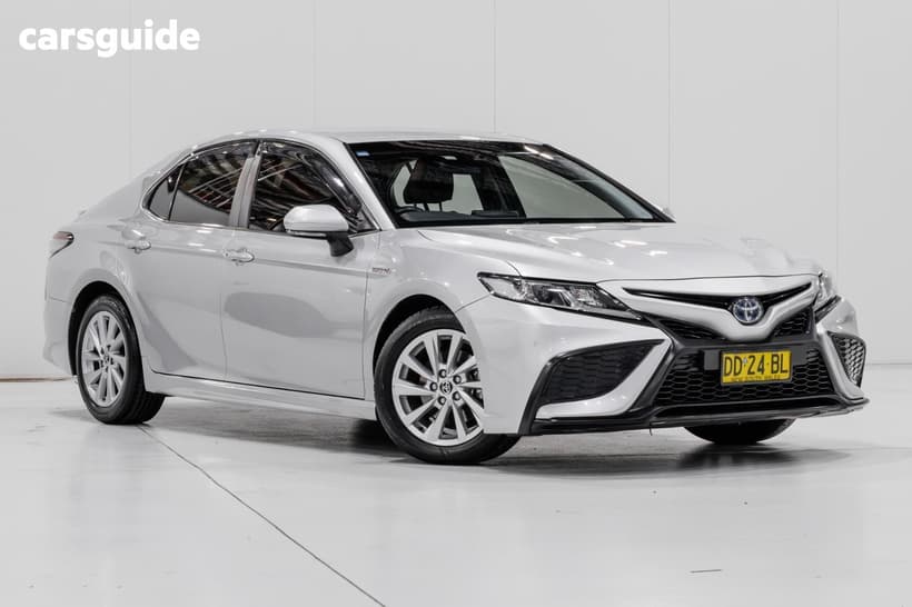 Silver 2022 Toyota Camry Sedan Ascent Sport Hybrid