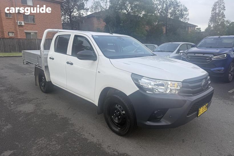 White 2020 Toyota Hilux Double Cab Pick Up Workmate