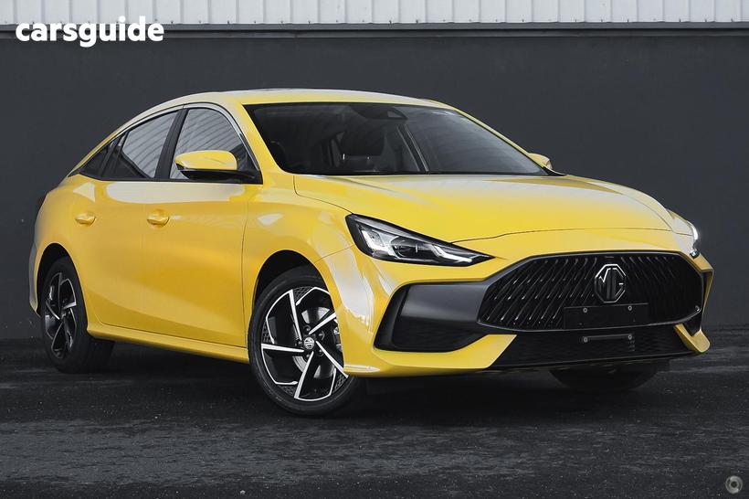 Yellow 2025 MG MG5 Sedan Essence