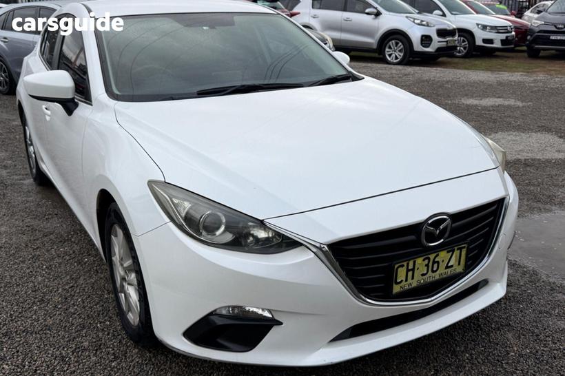 White 2014 Mazda 3 Hatchback Maxx