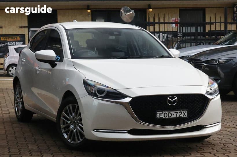 White 2021 Mazda 2 Hatchback G15 Evolve