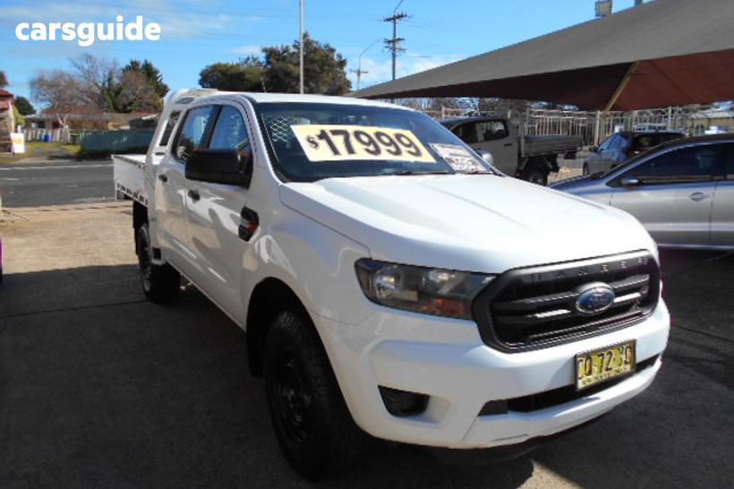 White 2018 Ford Ranger Double Cab Chassis Xl 2.2 Hi-Rider (4X2)