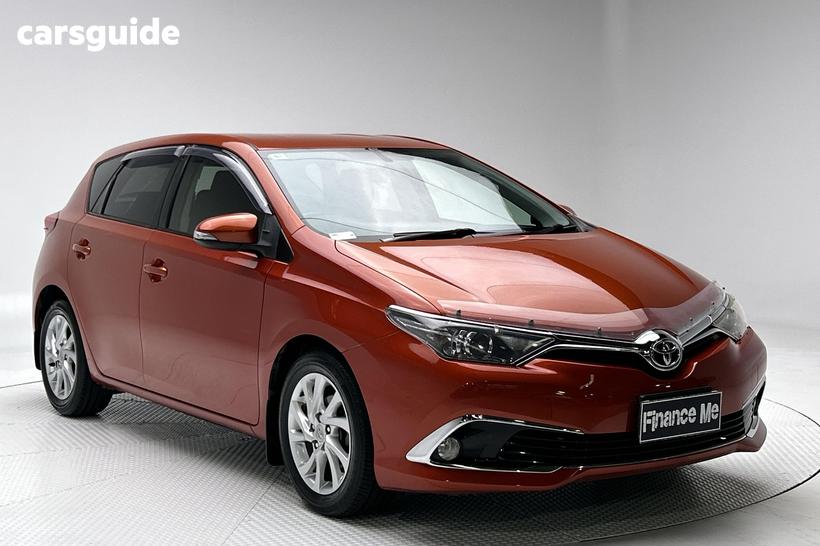 Orange 2017 Toyota Corolla Hatchback Ascent Sport