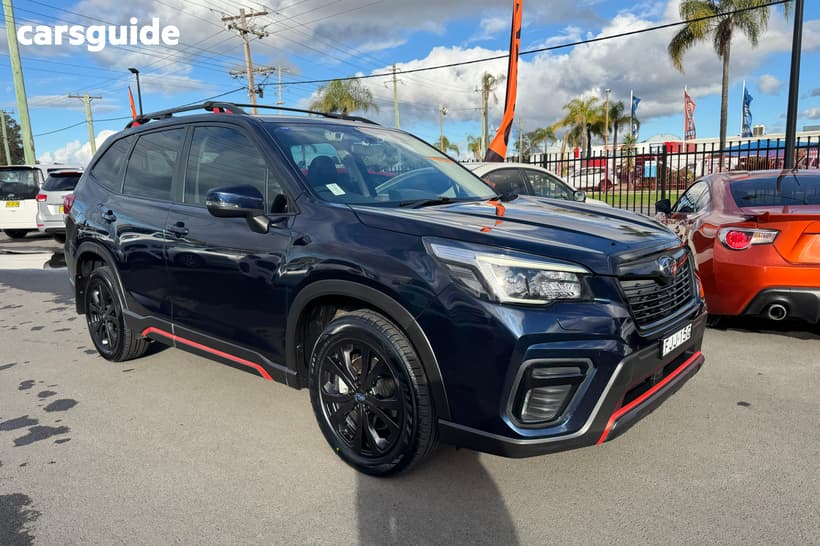 Blue 2021 Subaru Forester Wagon 2.5I Sport (Awd)