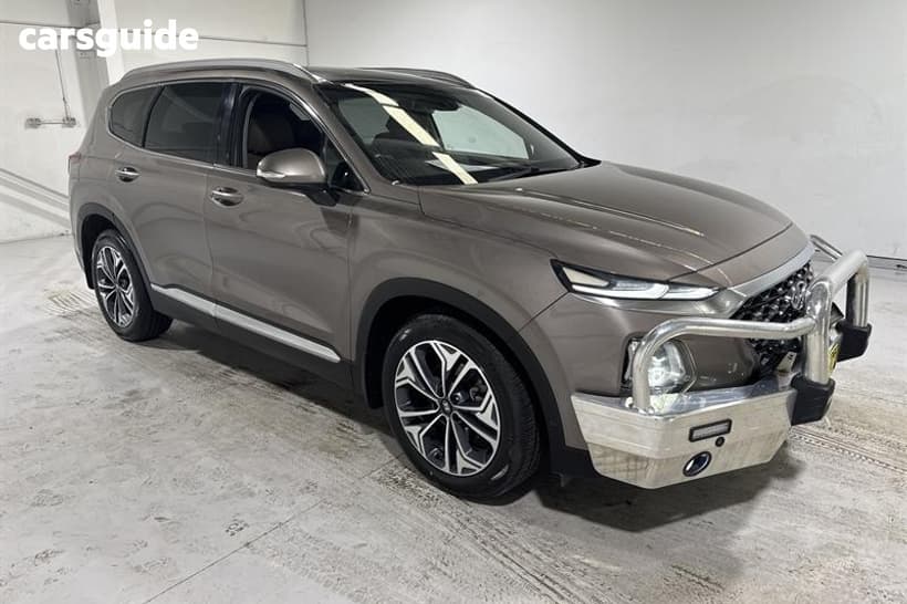 Gold 2019 Hyundai Santa FE Wagon Highlander Crdi Blk-Bge (Awd)