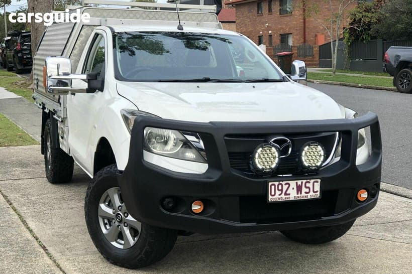 White 2016 Mazda BT-50 Cab Chassis Xt (4X4)