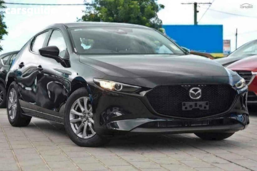 Black 2026 Mazda Mazda3 Hatchback G20 Pure