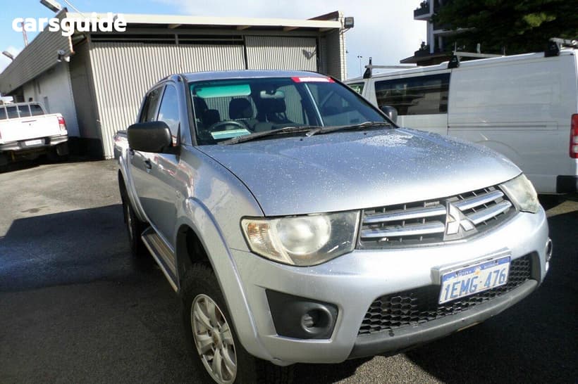 Silver 2014 Mitsubishi Triton Double Cab Utility Glx (4X4)