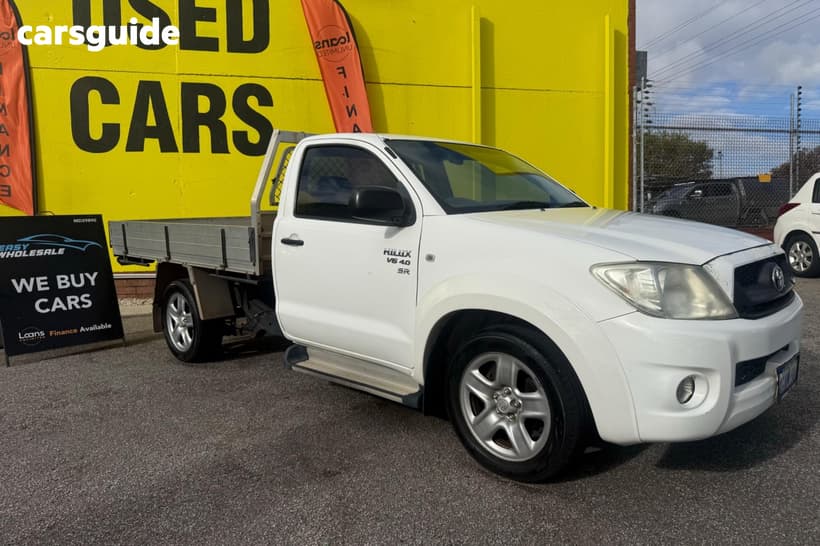 White 2011 Toyota Hilux Ute Tray SR