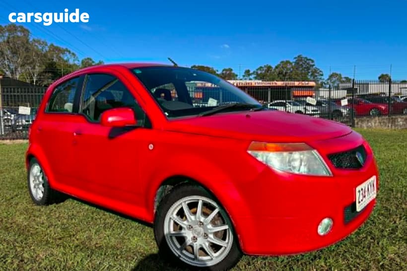 Red 2007 Proton Savvy Hatchback