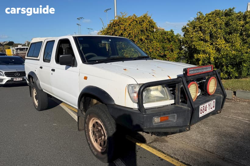 White 2001 Nissan Navara Dual Cab Pick-up St (4X4)