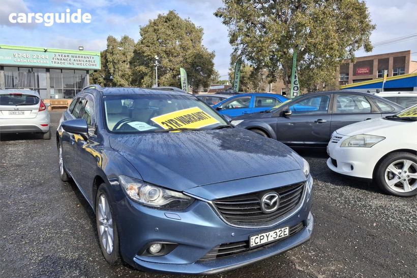 Blue 2013 Mazda 6 Wagon Gt