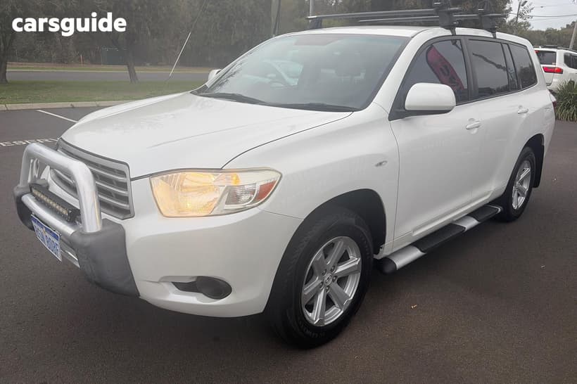 White 2009 Toyota Kluger Wagon Kx-R (Fwd) 7 Seat
