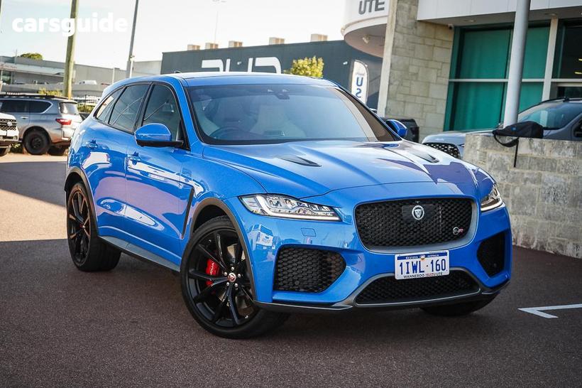 Blue 2020 Jaguar F-Pace Wagon Svr (Awd) (405Kw)
