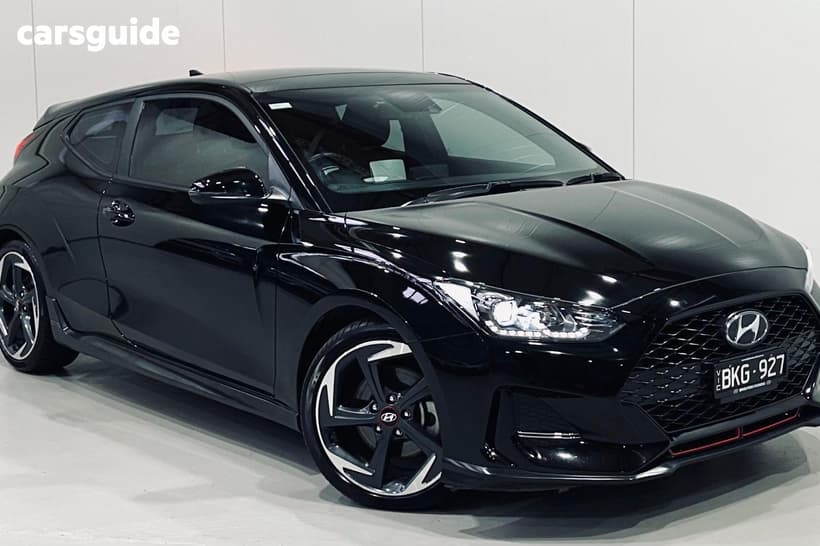 Black 2020 Hyundai Veloster Coupe Turbo Premium
