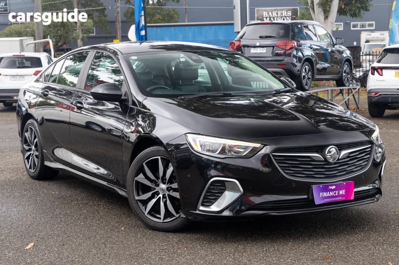 Black 2019 Holden Commodore Liftback Rs