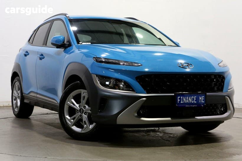 Blue 2022 Hyundai Kona Wagon Elite (Fwd)