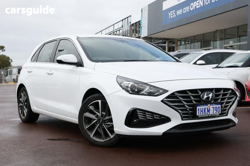 White 2021 Hyundai I30 Hatchback Elite