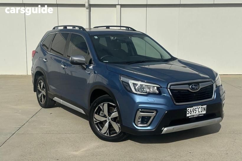 Blue 2020 Subaru Forester Wagon 2.0E-S Hybrid (Awd)